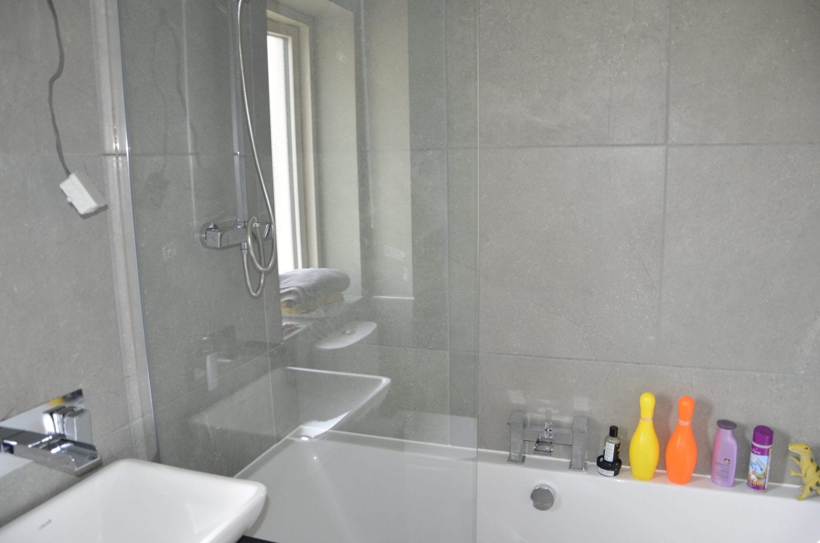 Bright bathroom after a deep clean