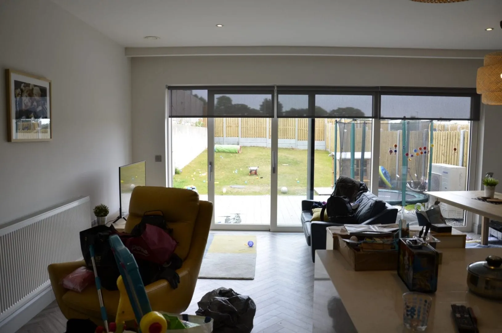 The same Dublin sitting room before the deep clean